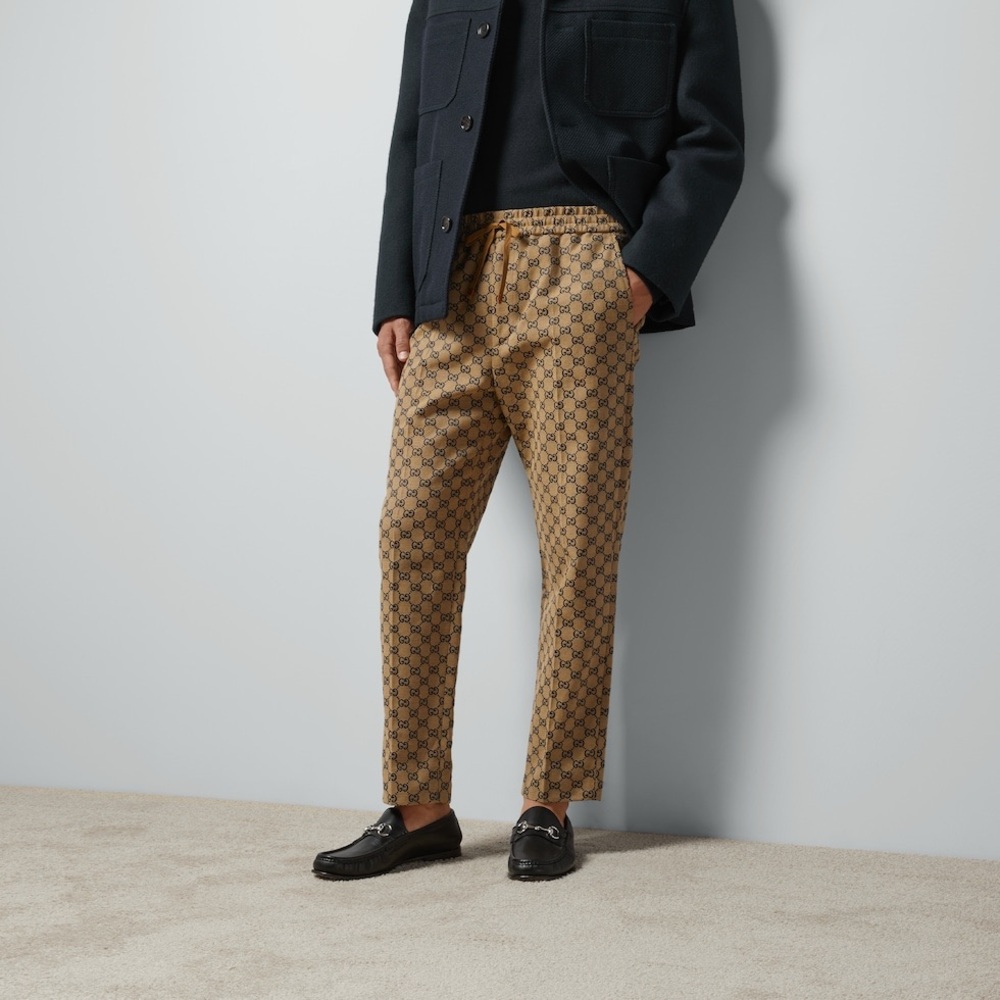 Men’s Gucci GG Canvas Track Bottoms